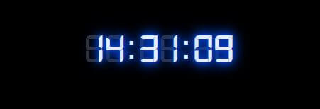 Neon Digital Clock