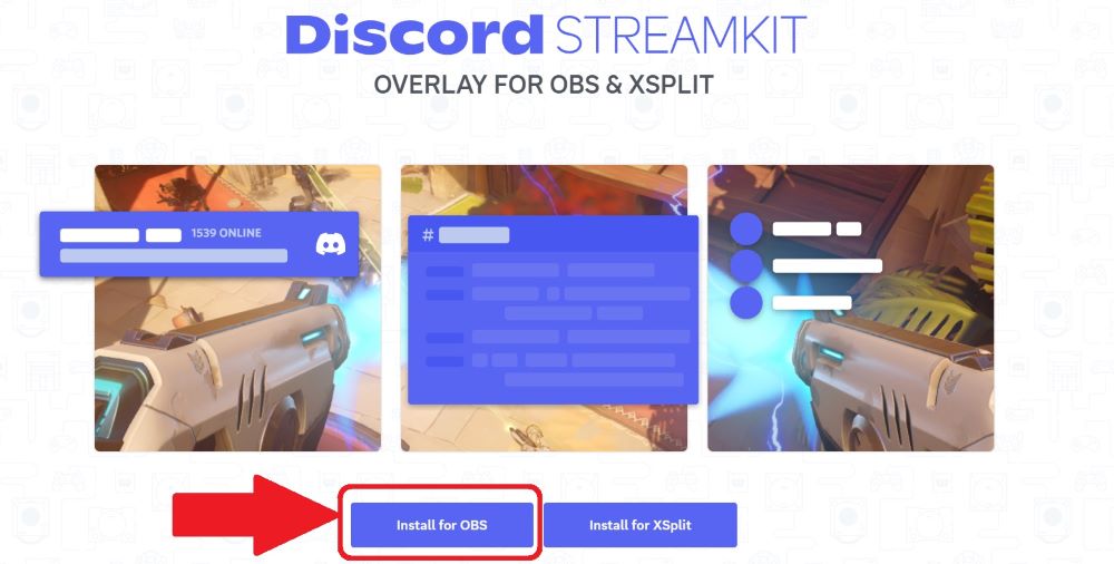 Discord StreamKit Overlayのホーム画面