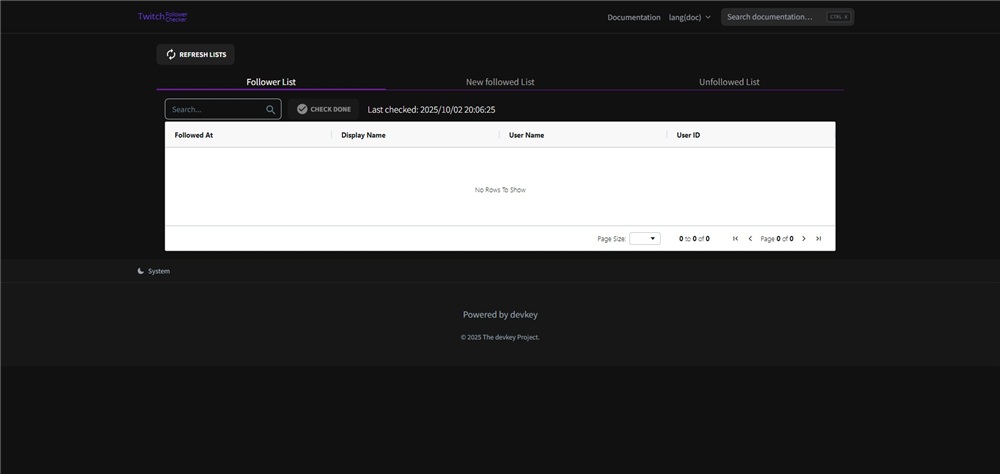 Twitch フォロワー 確認 Follower List