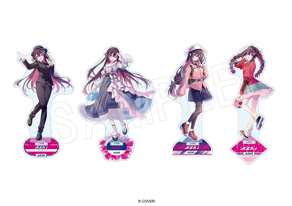 ＡＺＫｉ等身アクリルスタンド 全4種（制服・私服・登山・休日お出かけ）