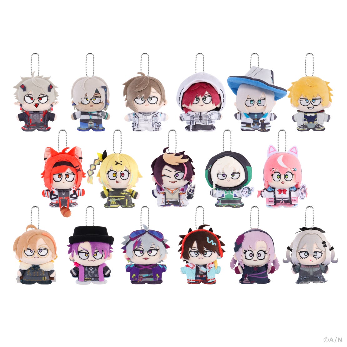 にじさんじ ぬいもーど マスコットチャーム全17種 ©A/N