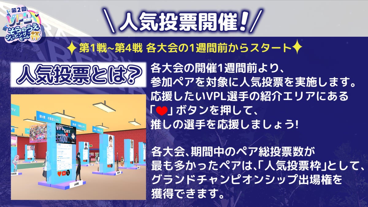 人気投票枠の解説画面