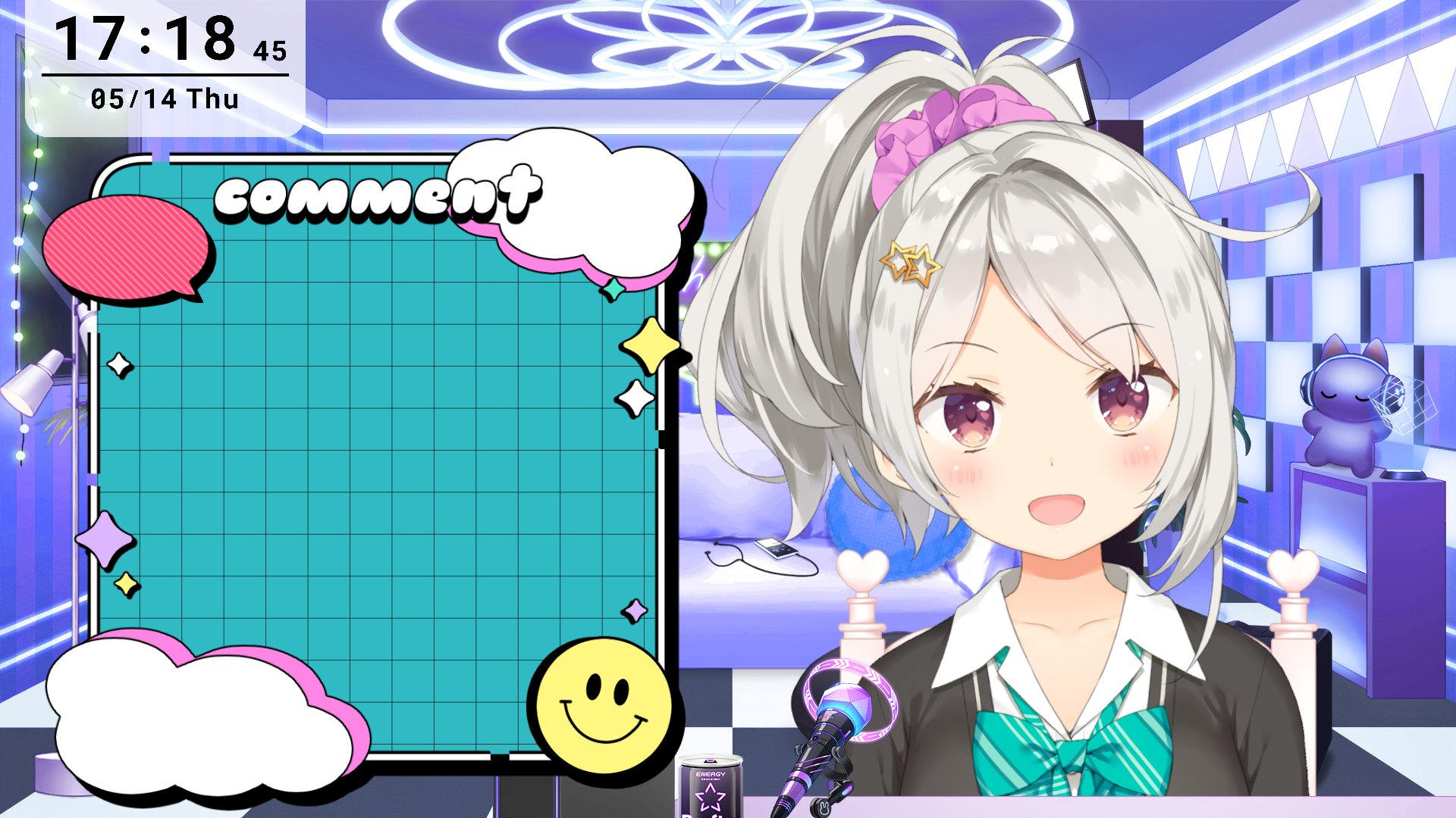 VTuber配信画面の例