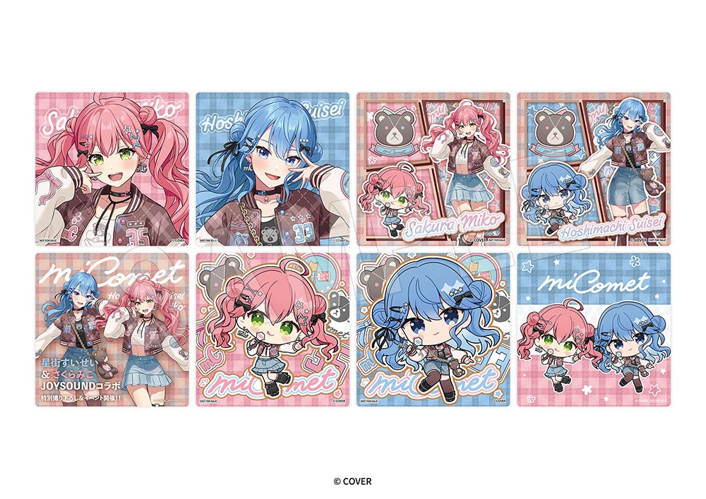 さくらみこ・星街すいせいの新規ビジュアルを使用したグッズ