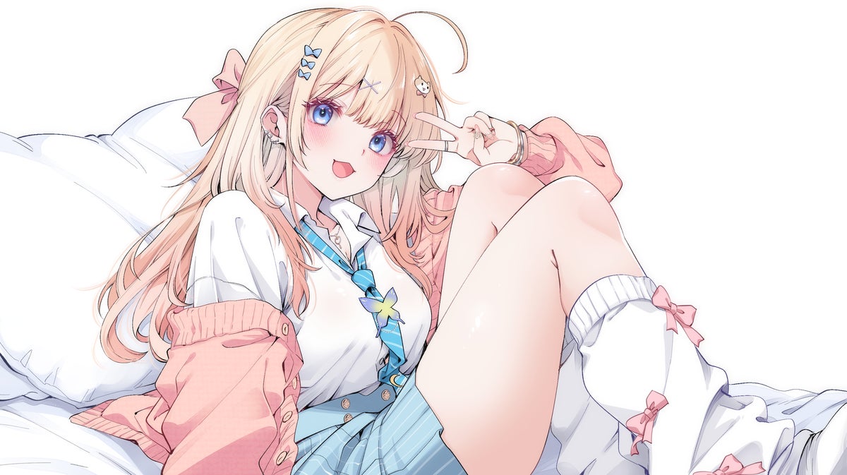 アイドルVTuber「乙花ゆうり」のキャラクタービジュアル
