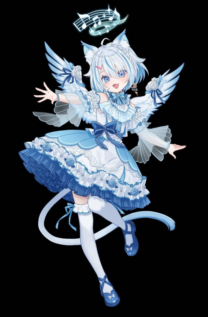 番組に出演するVTuberのキャラクタービジュアル