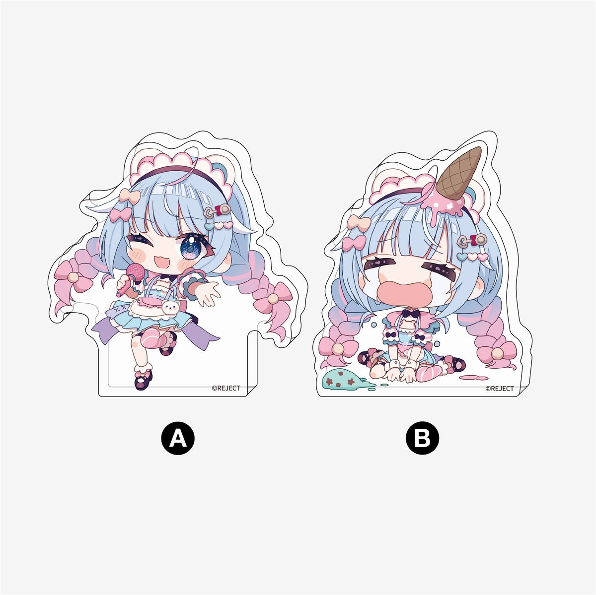 白熊つらら誕生日グッズ2026 アクリルブロック A/Bデザイン