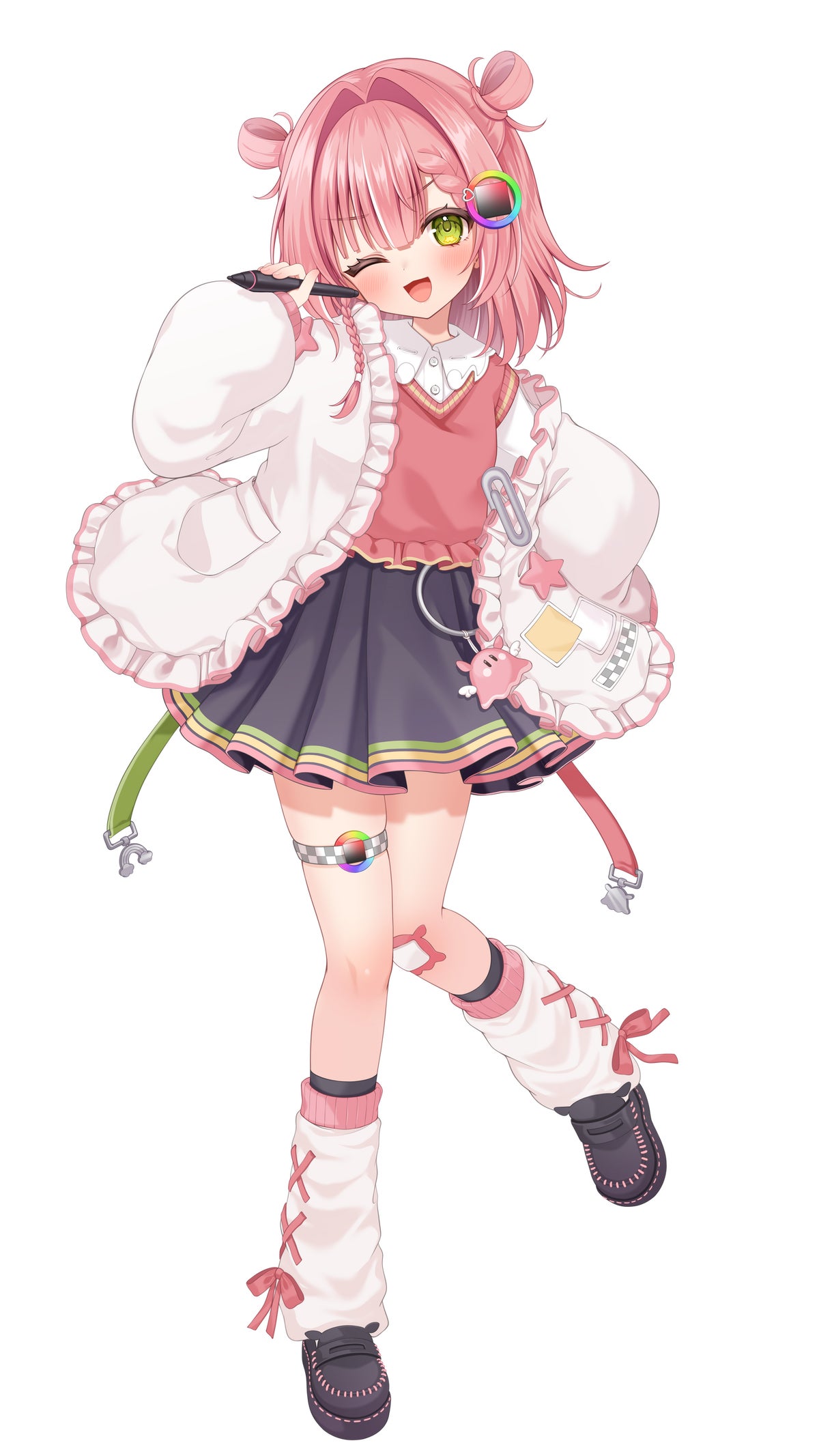 虹深°ぬふ イラストレーターVTuber 全身イラスト