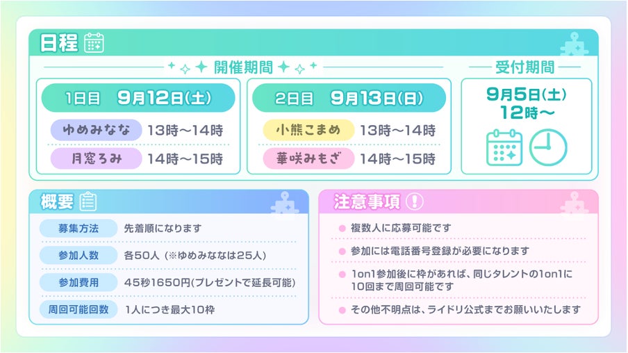 ゆめかいろトークフェス 開催概要